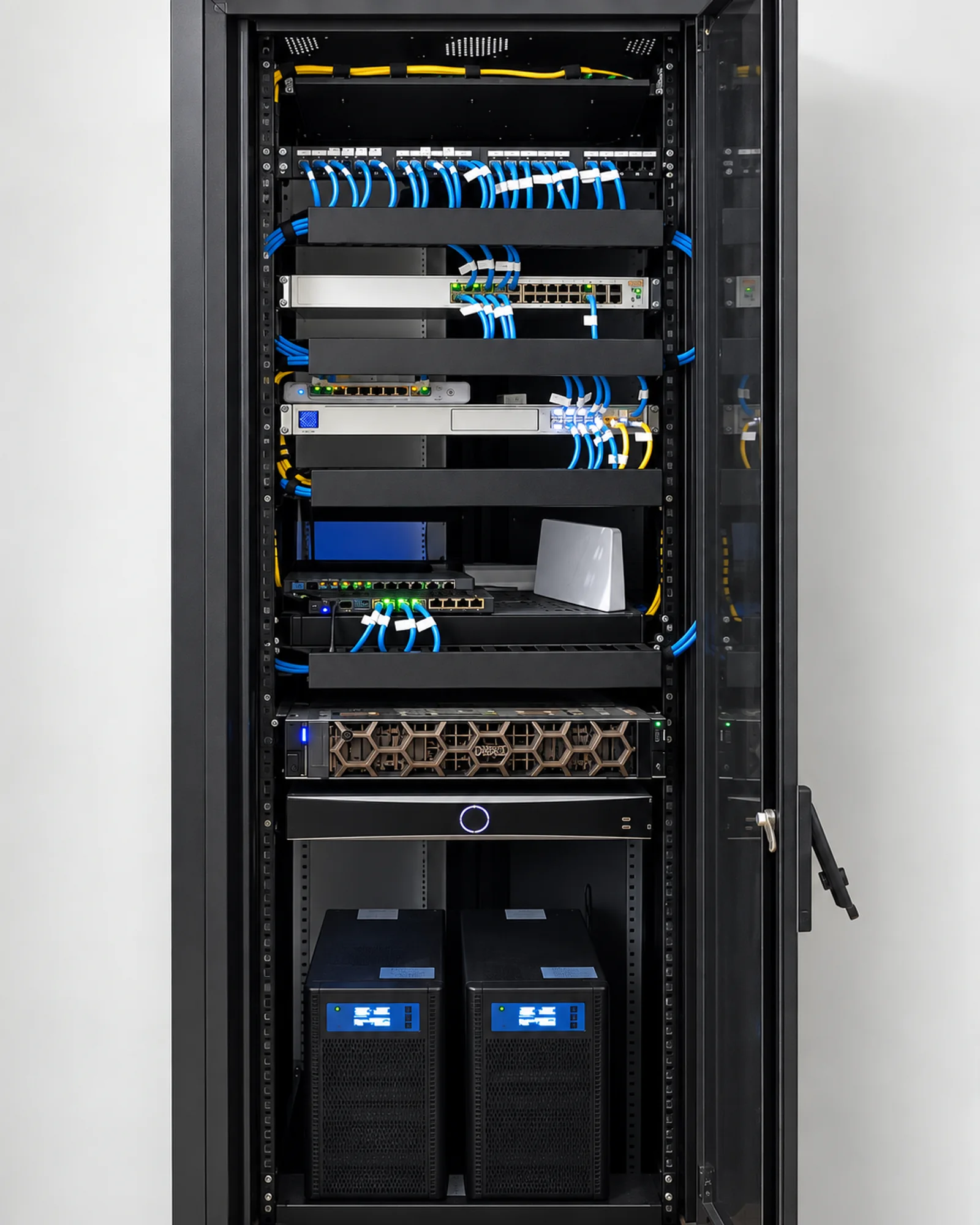 Network rack from the Guaxuma project